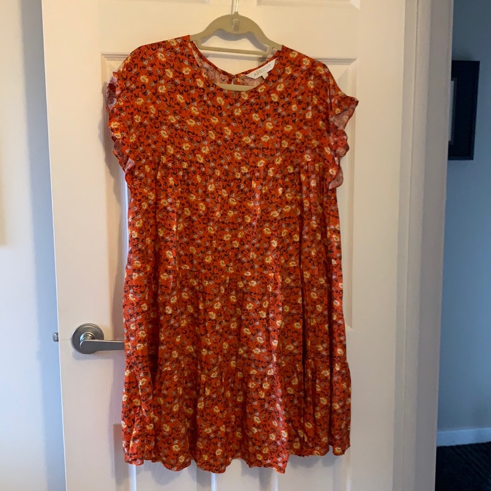 Floral tiered dress